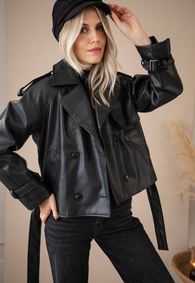 Jacke - Lizzy Leather - Schwarz