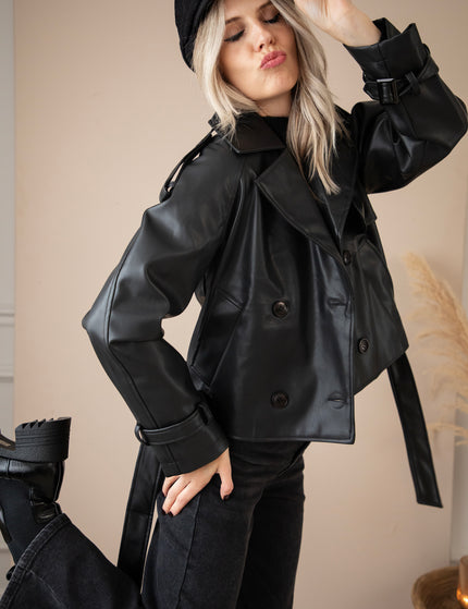 Jacke - Lizzy Leather - Schwarz