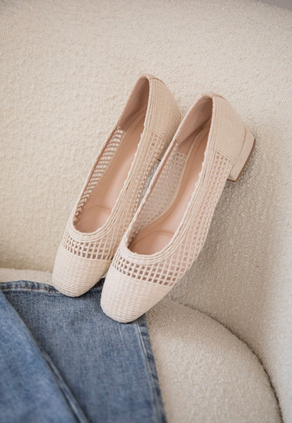 Gracy Grid Beige - Ballerina