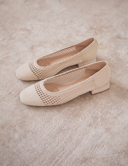 Gracy Grid Beige - Ballerina