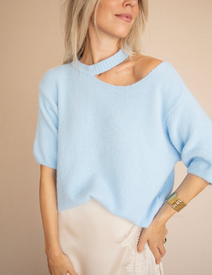 Pullover - Camille Cut Out - Babyblau