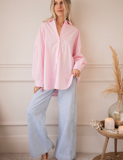 Bluse - Salut - Rosa/Blau