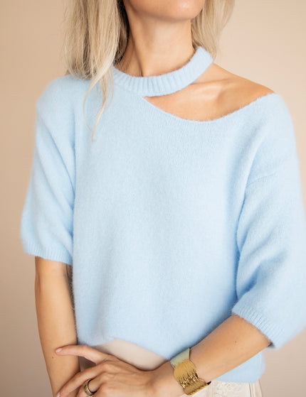 Pullover - Camille Cut Out - Babyblau