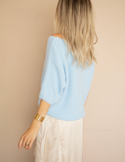 Pullover - Camille Cut Out - Babyblau