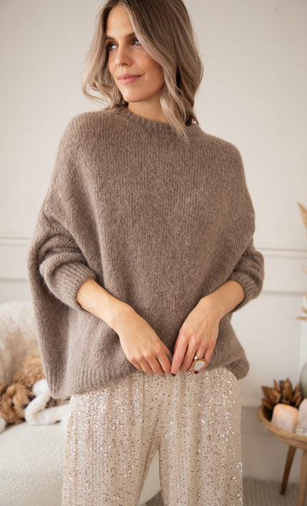 Softly Yours Taupe - Sweater