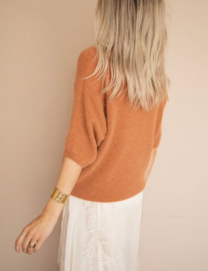 Pullover - Camille Cut Out - Rostfarben