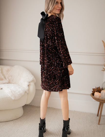 Kleid - Glow Bow - Choco