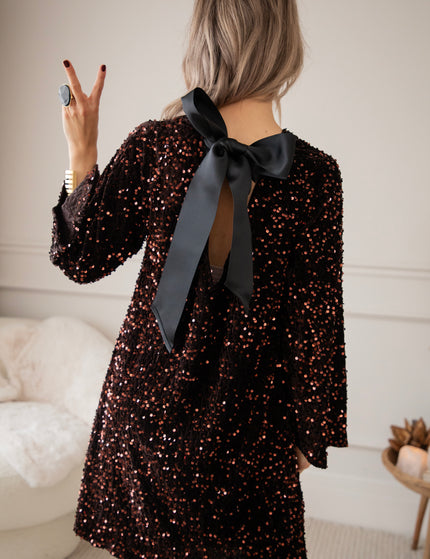 Kleid - Glow Bow - Choco
