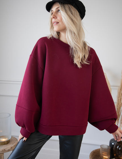 Snuggle Up Burgundy - Sweater