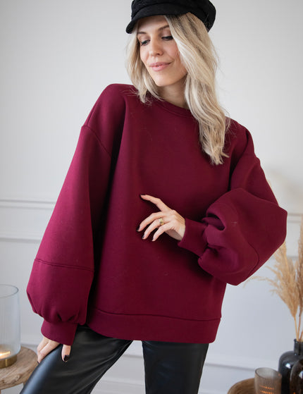 Snuggle Up Burgundy - Sweater