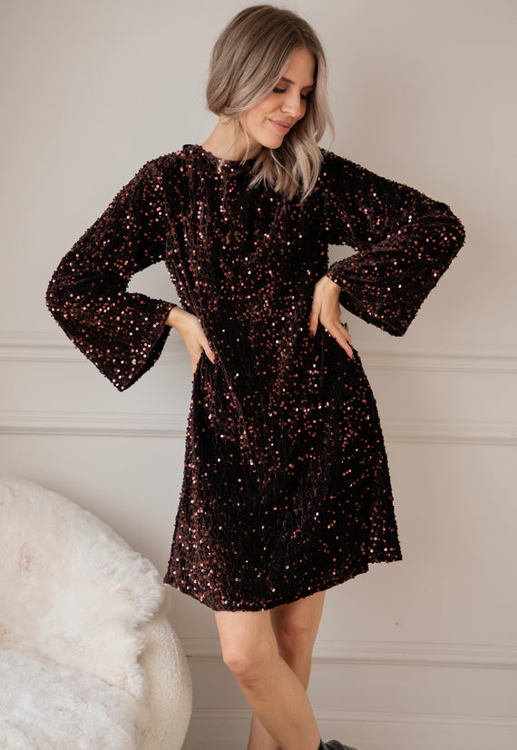 Kleid - Glow Bow - Choco