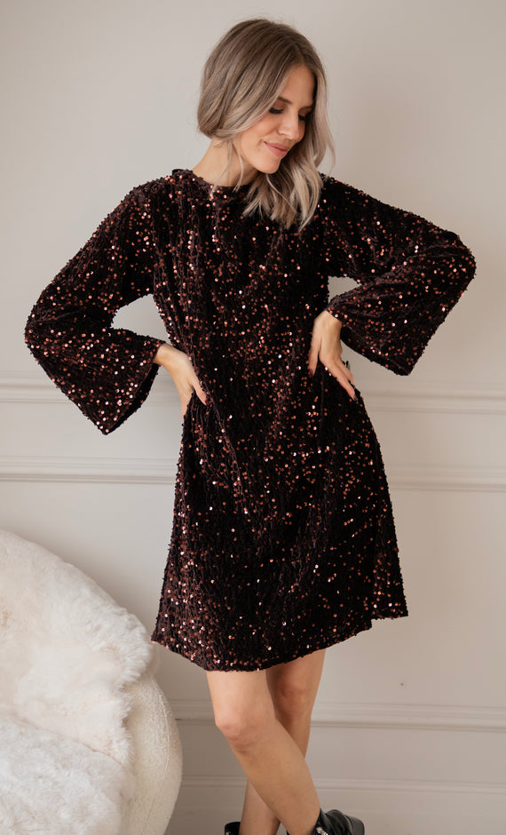 Kleid - Glow Bow - Choco