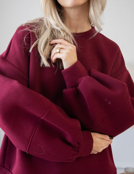 Snuggle Up Burgundy - Sweater