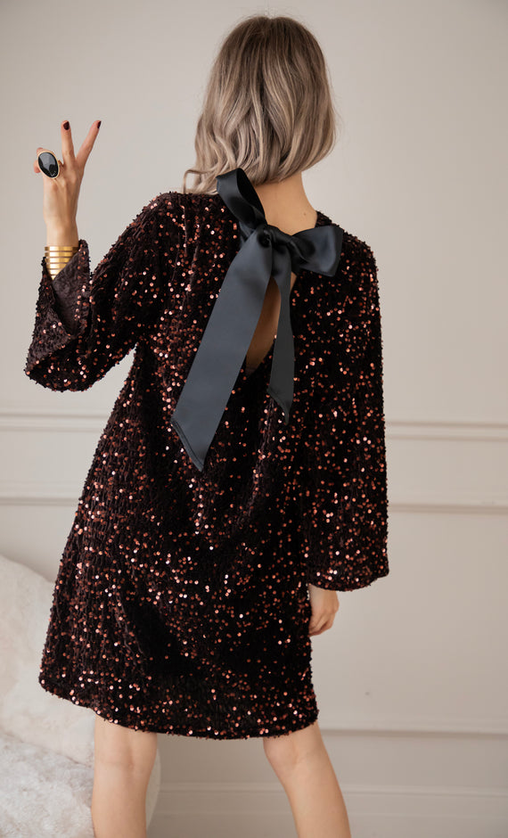 Kleid - Glow Bow - Choco