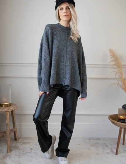 Embrace The Warmth Dark Grey - Trui