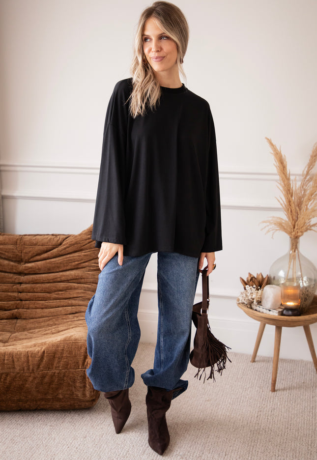 Sandy Smooth Black - Longsleeve