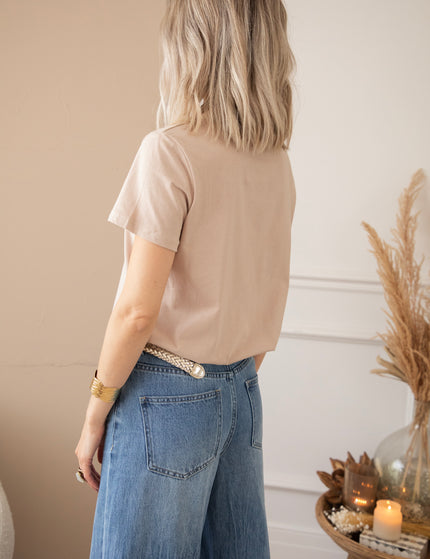 Beating Heart Taupe/Gold - T-Shirt