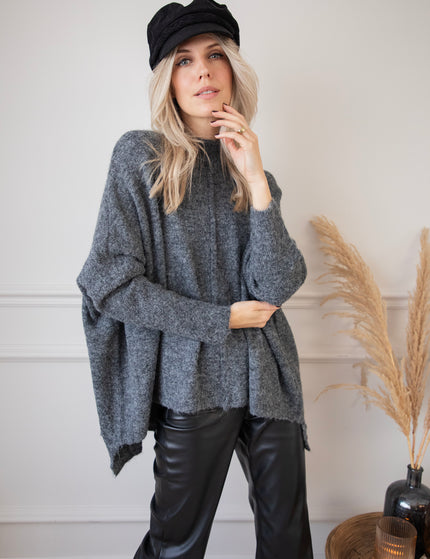 Embrace The Warmth Dark Grey - Trui