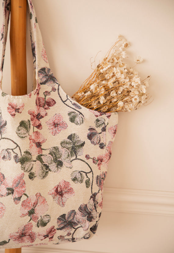 Ezra Bloom Beige/Pink - Handtas