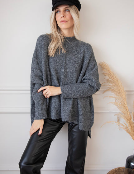 Embrace The Warmth Dark Grey - Trui