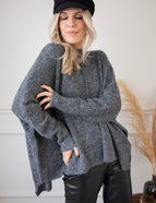 Embrace The Warmth Dark Grey - Sweater