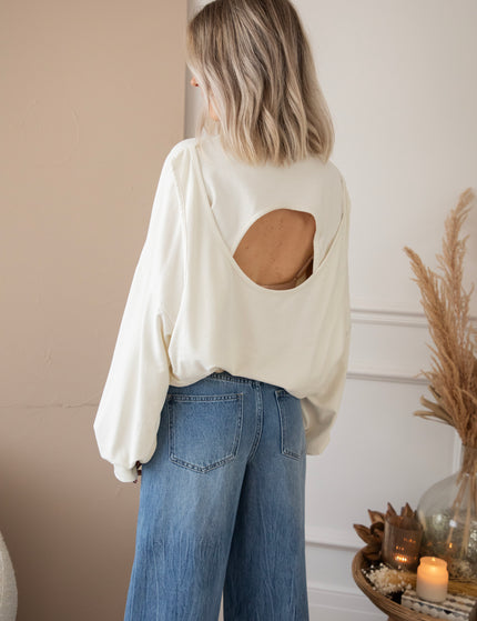 Pullover - Open Minded - Beige