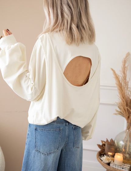 Pullover - Open Minded - Beige