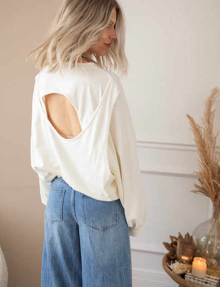 Pullover - Open Minded - Beige