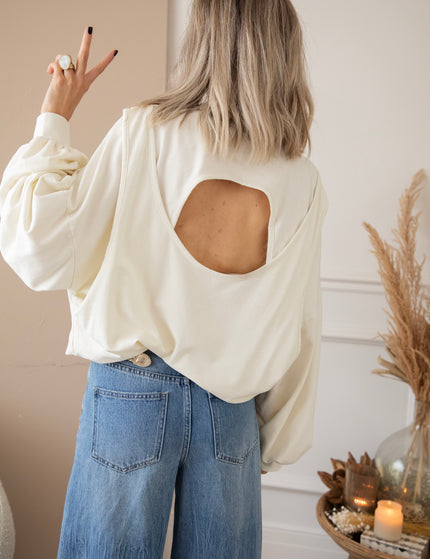 Pullover - Open Minded - Beige