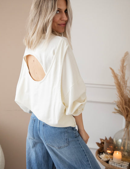 Pullover - Open Minded - Beige