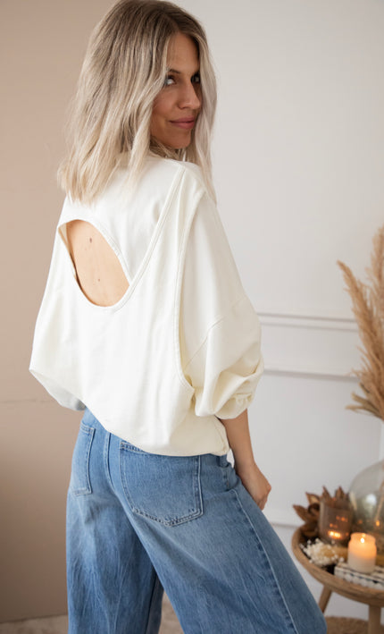 Pullover - Open Minded - Beige