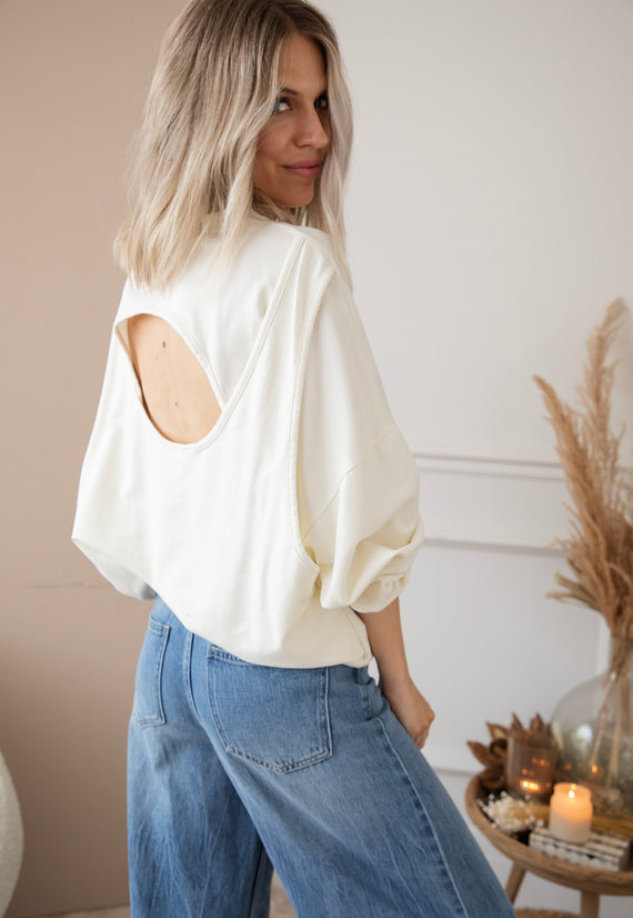 Pullover - Open Minded - Beige