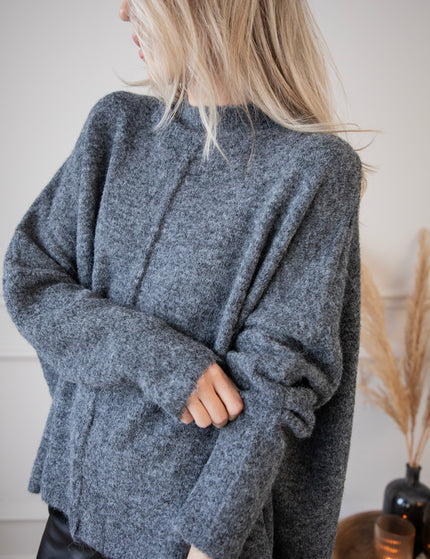 Embrace The Warmth Dark Grey - Trui