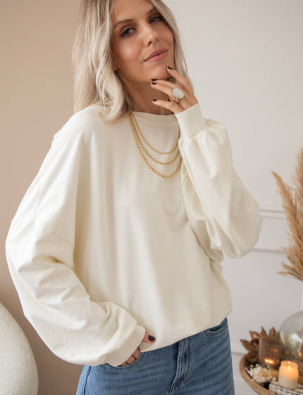 Pullover - Open Minded - Beige