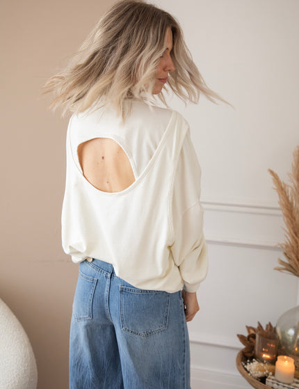 Pullover - Open Minded - Beige