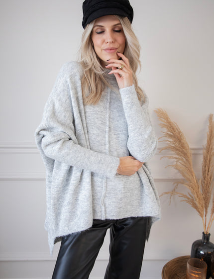 Embrace The Warmth Soft Grey - Trui