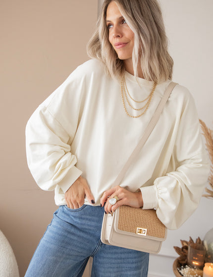 Pullover - Open Minded - Beige