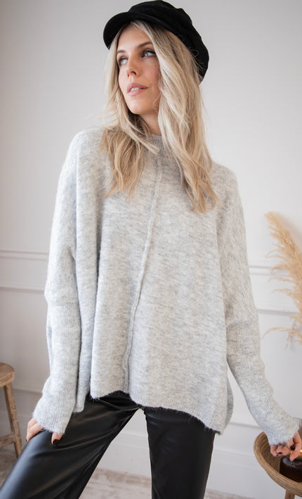 Embrace The Warmth Soft Grey - Sweater