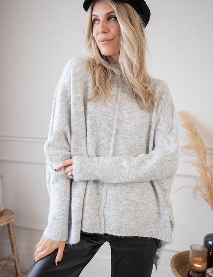 Embrace The Warmth Soft Grey - Trui