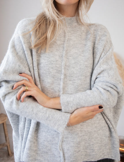 Embrace The Warmth Soft Grey - Trui