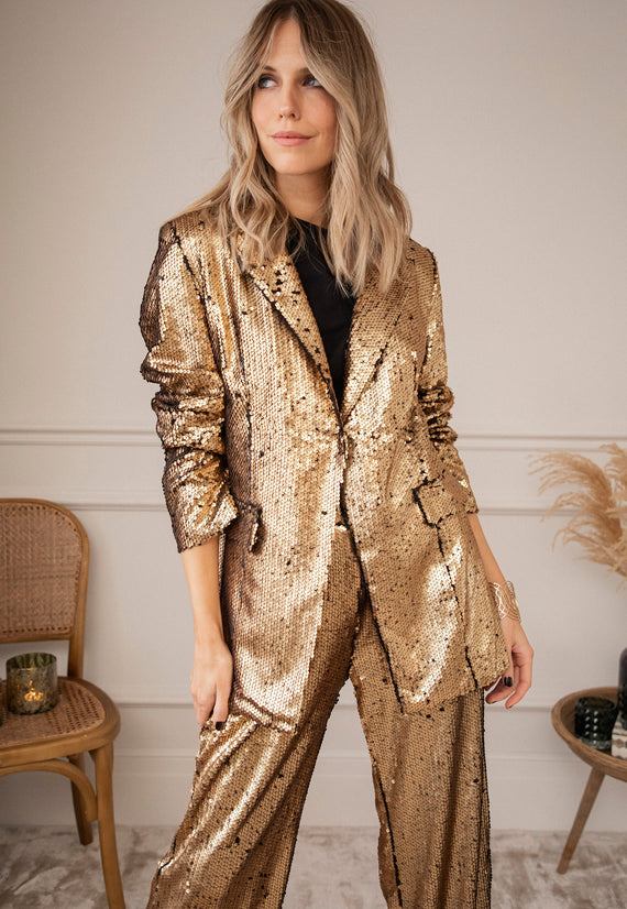 The Party Is Here Gold - Blazer