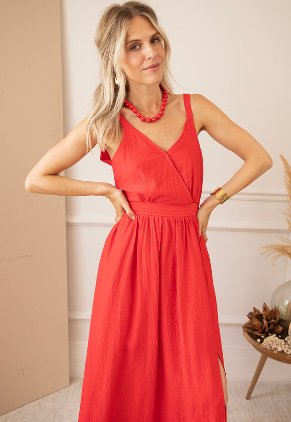 Paloma Red - Maxi Dress
