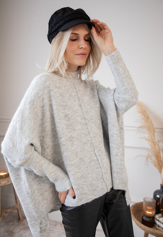 Embrace The Warmth Soft Grey - Trui