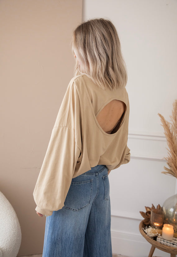 Pullover - Open Minded - Camel