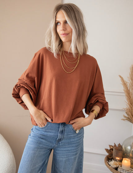 Pullover - Open Minded - Karamell