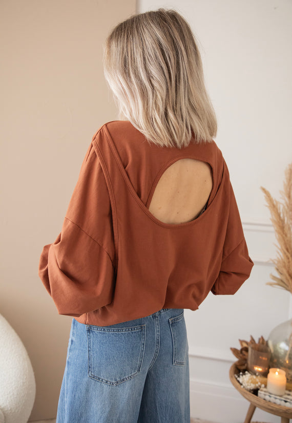 Pullover - Open Minded - Karamell