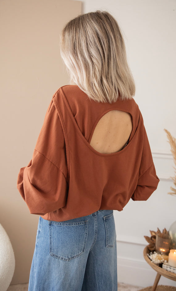 Pullover - Open Minded - Karamell