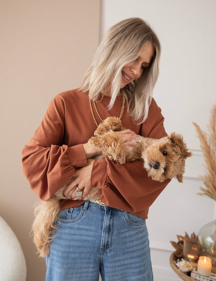 Pullover - Open Minded - Karamell