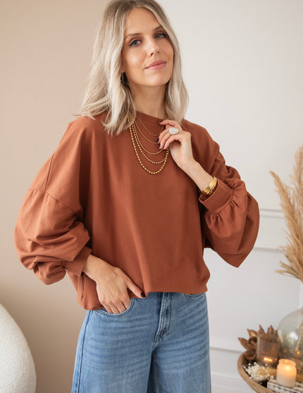 Pullover - Open Minded - Karamell