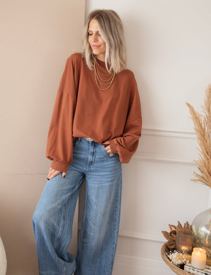 Pullover - Open Minded - Karamell